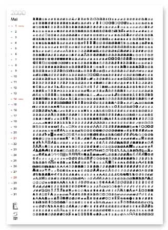 Kalender "2000 nachvollzhlbar"